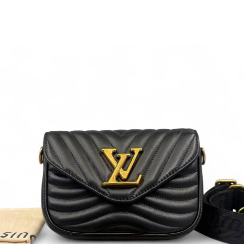 Louis Vuitton New Wave Multi Pochette Calfskin Black Louis Vuitton New Wave Multi Pochette Calfskin Black