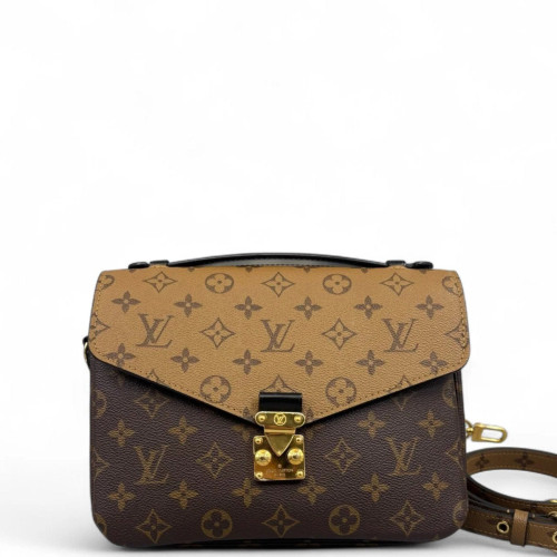 Louis Vuitton Pochette Metis Reverse Monogram Brown Black