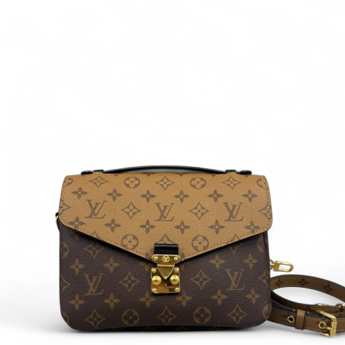 Louis Vuitton Pochette Metis Reverse Monogram Brown Black