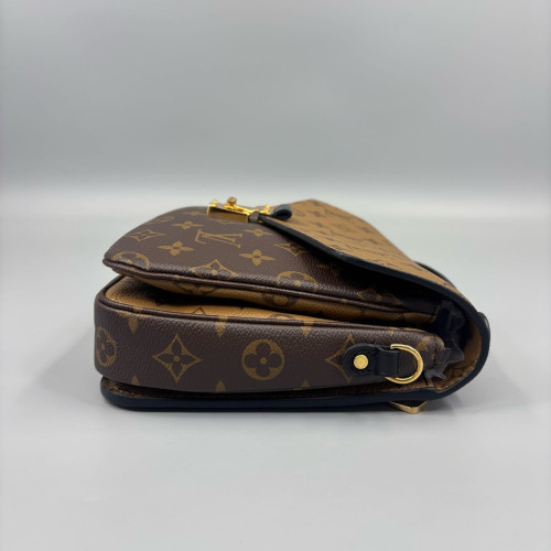 Louis Vuitton Pochette Metis Reverse Monogram Brown Black