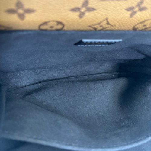 Louis Vuitton Pochette Metis Reverse Monogram Brown Black