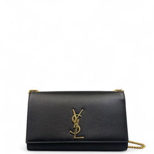 Yves Saint Laurent Medium Classic Kate Shiny Caviar Calfskin Black