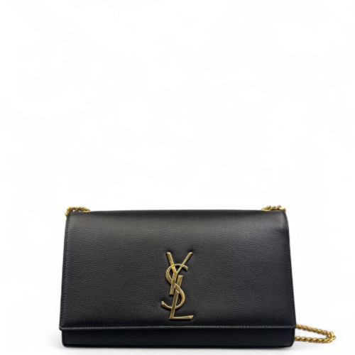 Yves Saint Laurent Medium Classic Kate Shiny Caviar Calfskin Black