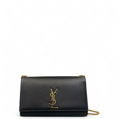 Yves Saint Laurent Medium Classic Kate Shiny Caviar Calfskin Black