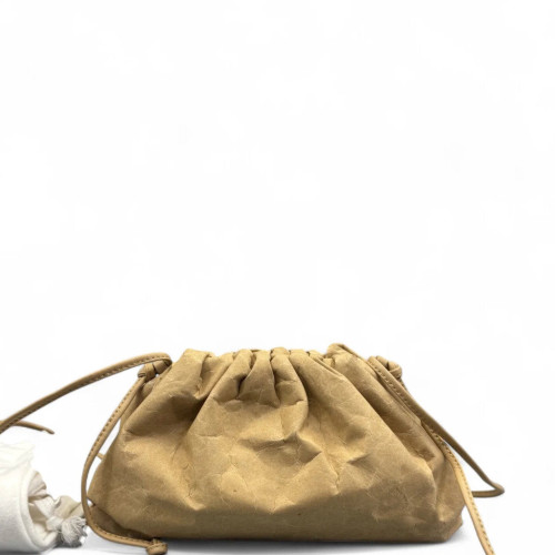 Bottega Veneta The Mini Pouch Carta Calfskin Khaki
