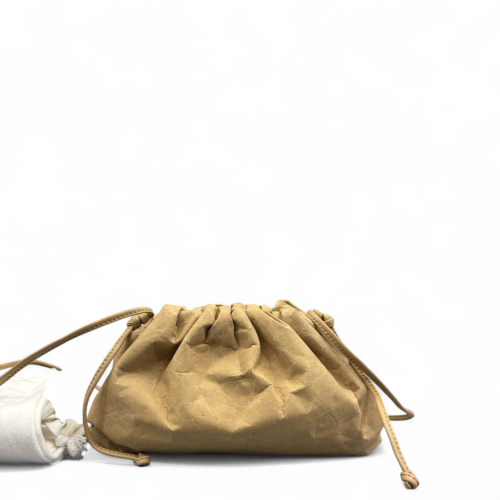 Bottega Veneta The Mini Pouch Carta Calfskin Khaki