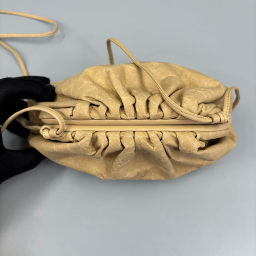 Bottega Veneta The Mini Pouch Carta Calfskin Khaki