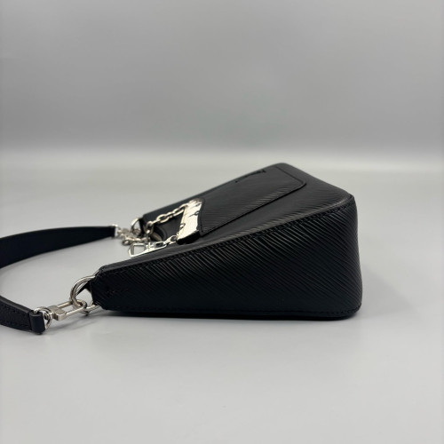 Louis Vuitton Marelle Handbag Epi Black White
