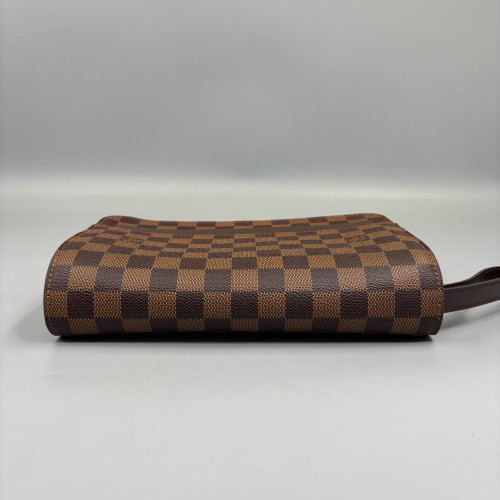Louis Vuitton Pochette Saint Louis Clutch Damier Ebene Brown