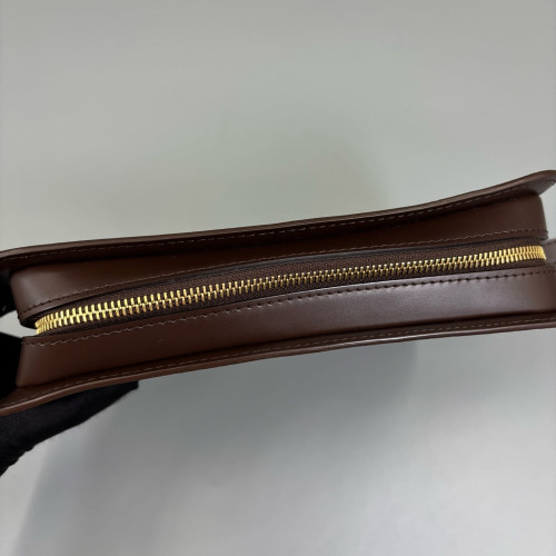 Louis Vuitton Pochette Saint Louis Clutch Damier Ebene Brown