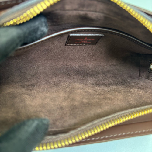 Louis Vuitton Pochette Saint Louis Clutch Damier Ebene Brown