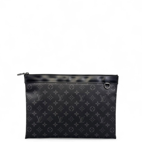 Louis Vuitton Discovery Pochette GM Monogram Eclipse Black Louis Vuitton Discovery Pochette GM Monogram Eclipse Black