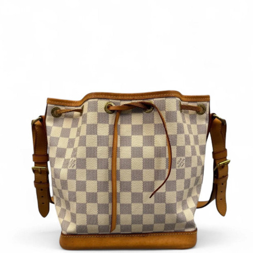 Louis Vuitton Mini Noe Damier Azur White Grey