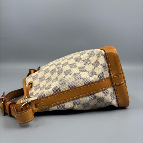 Louis Vuitton Mini Noe Damier Azur White Grey