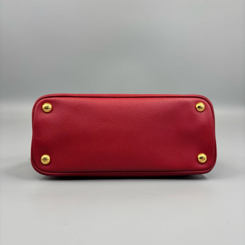 Prada Small Lux Open Promenade Saffiano Calfskin Red