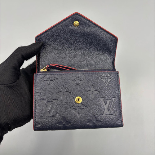 Louis Vuitton Compact Wallet Monogram Empreinte Blue