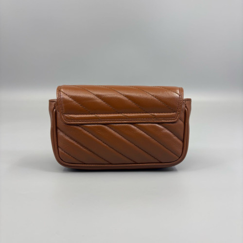 Gucci Matelasse Super Mini GG Marmont Calfskin Tan Gucci Matelasse Super Mini GG Marmont Calfskin Tan