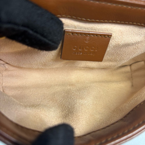 Gucci Matelasse Super Mini GG Marmont Calfskin Tan Gucci Matelasse Super Mini GG Marmont Calfskin Tan