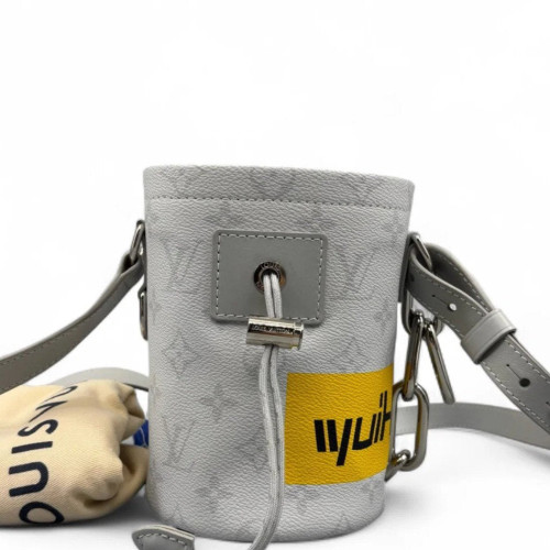 Louis Vuitton Limited Edition Nano Chalk Bucket Bag Monogram Titanium Grey