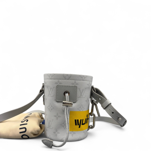 Louis Vuitton Limited Edition Nano Chalk Bucket Bag Monogram Titanium Grey