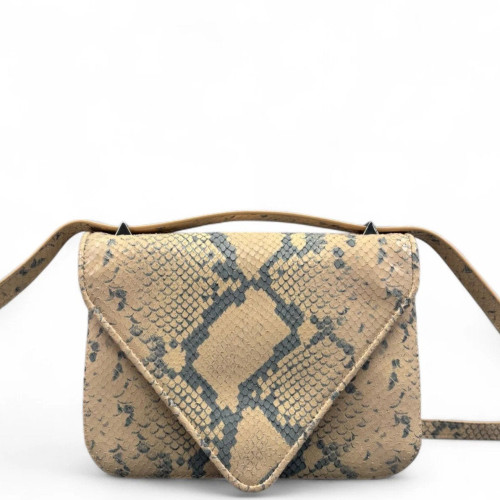 Bottega Veneta Crossbody Bag Python Beige Grey Bottega Veneta Crossbody Bag Python Beige Grey
