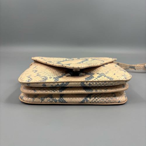 Bottega Veneta Crossbody Bag Python Beige Grey Bottega Veneta Crossbody Bag Python Beige Grey