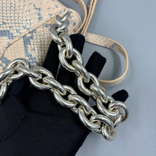 Bottega Veneta Crossbody Bag Python Beige Grey Bottega Veneta Crossbody Bag Python Beige Grey