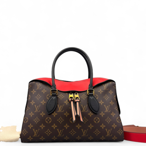 Louis Vuitton Tuileries Monogram Brown Red Black Louis Vuitton Tuileries Monogram Brown Red Black