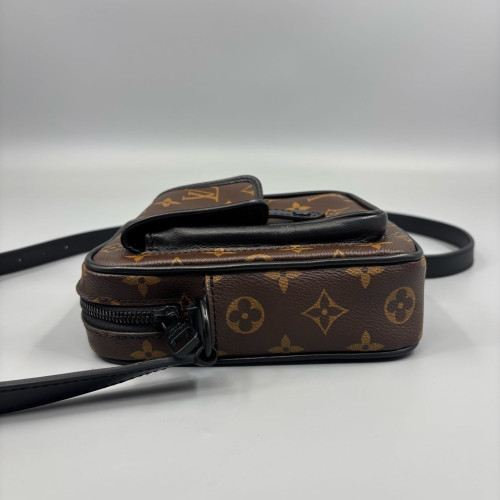 Louis Vuitton Christopher Wearable Wallet Monogram Macassar Brown Black