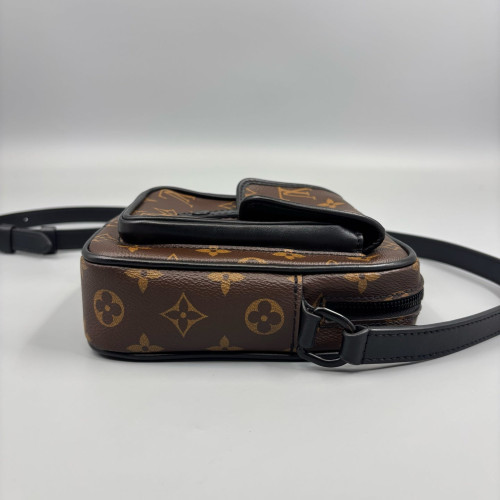 Louis Vuitton Christopher Wearable Wallet Monogram Macassar Brown Black