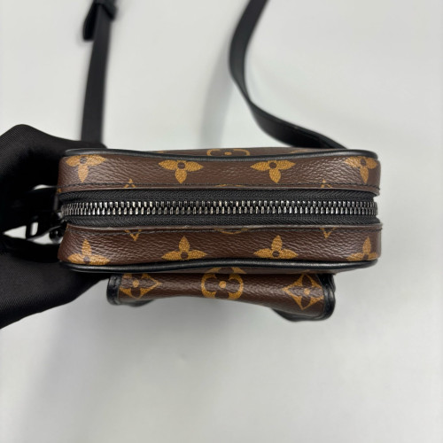 Louis Vuitton Christopher Wearable Wallet Monogram Macassar Brown Black