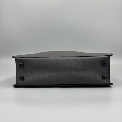 Fendi Peekaboo X-Lite Large Grained Calfskin Dark Grey