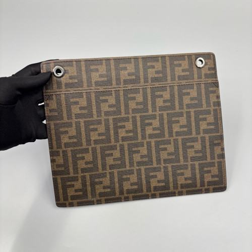 Fendi Peekaboo X-Lite Large Grained Calfskin Dark Grey