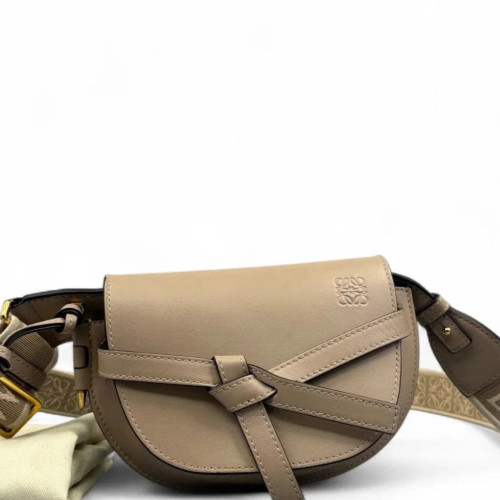 Loewe Mini Gate Calfskin Grey