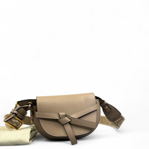 Loewe Mini Gate Calfskin Grey