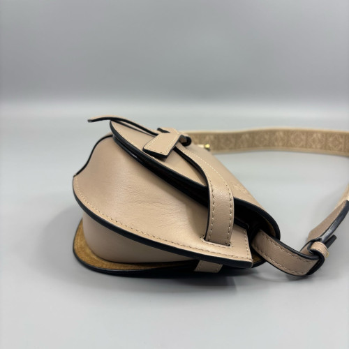 Loewe Mini Gate Calfskin Grey