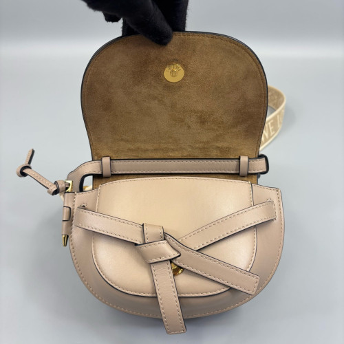Loewe Mini Gate Calfskin Grey
