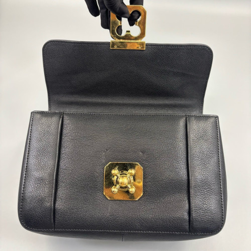 Chloe Medium Elsie Shoulder Bag Calfskin Black