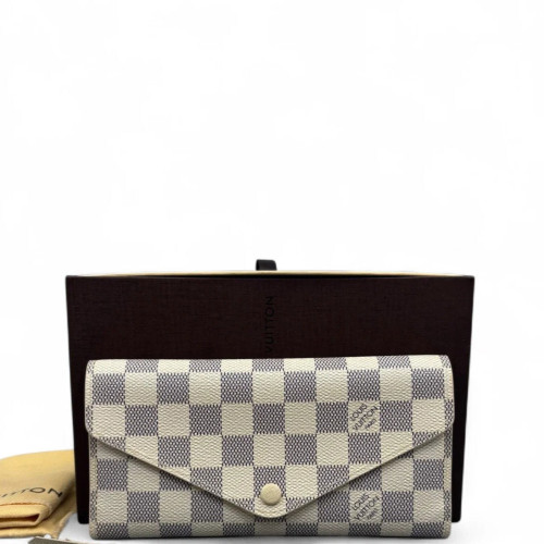 Louis Vuitton Josephine Wallet Damier Azur White