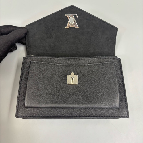 Louis Vuitton Mylockme Chain Pochette Calfskin Black