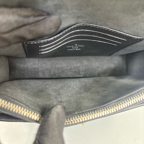 Louis Vuitton Mylockme Chain Pochette Calfskin Black