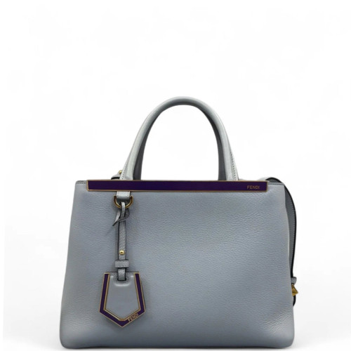 Fendi Petite 2jours Calfskin Light Blue