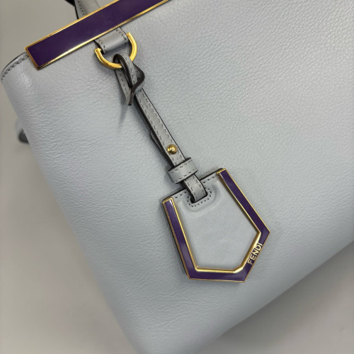 Fendi Petite 2jours Calfskin Light Blue