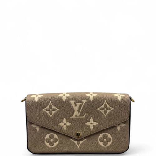Louis Vuitton Pochette Felicie Chain Wallet Monogram Empreinte Giant Marmo Louis Vuitton Pochette Felicie Chain Wallet Monogram Empreinte Giant Marmo