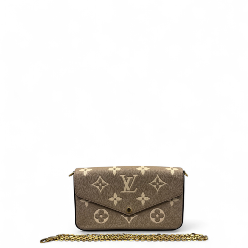 Louis Vuitton Pochette Felicie Chain Wallet Monogram Empreinte Giant Marmo Louis Vuitton Pochette Felicie Chain Wallet Monogram Empreinte Giant Marmo