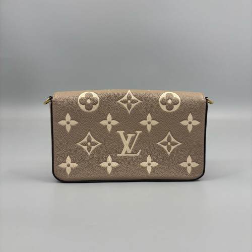 Louis Vuitton Pochette Felicie Chain Wallet Monogram Empreinte Giant Marmo Louis Vuitton Pochette Felicie Chain Wallet Monogram Empreinte Giant Marmo