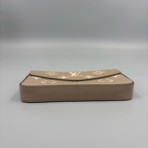 Louis Vuitton Pochette Felicie Chain Wallet Monogram Empreinte Giant Marmo Louis Vuitton Pochette Felicie Chain Wallet Monogram Empreinte Giant Marmo