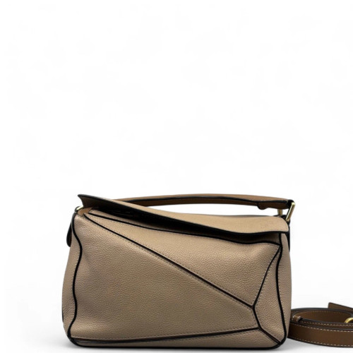 Loewe Small Puzzle Grained Calfskin Natural Tan