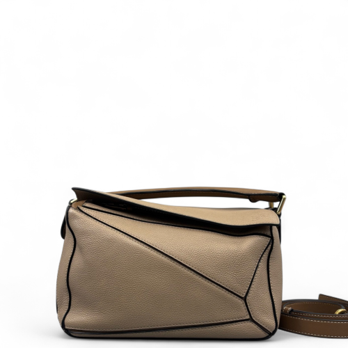 Loewe Small Puzzle Grained Calfskin Natural Tan