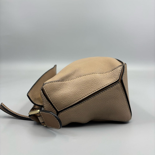 Loewe Small Puzzle Grained Calfskin Natural Tan